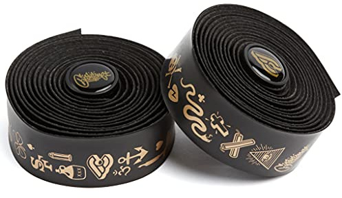 Cinelli Volèe Handlebar Tape, Mike Giant Black/Gold