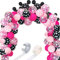 117 Maus Luftballons Girlande Bogen Kit Schwarz Rot Weiß Gold/Rose Rosa Polka Dot Ballon Girlande Bogen und Ballon Minnie Mouse Geburtstagsdeko Thema Party Geburtstag Dekoration