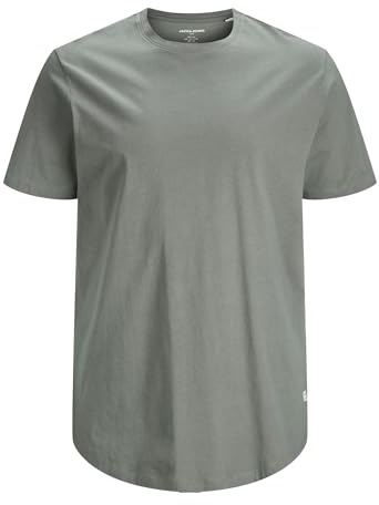 JACK & JONES Camiseta básica de Manga Corta Hombre de Talla Grande Cuello Redondo JJENOA
