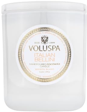 Voluspa Bolspa Maison Blanc klassiskt ljus, italiensk Bellini, MAISON BLANC KLASSISKT LJUS ITALIAN BELLINI, autentisk