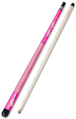 Pool Cue Billard Queue Pool-Stick für Damen Rosa, 10,5 mm Queue-Spitzen, 57'' Pool-Queues mit Leinenwickel Komfortabler Griff, Frauen WEWYQSJXBXF-329(Color:Pink,Size:)