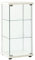 JUNZAI Vitrine, Glasvitrine, Vitrinenschrank, Schrank, Display Case, Sammlervitrine, Glassvitrinenschrank, Schmuckvitrine, Hartglas Weiß