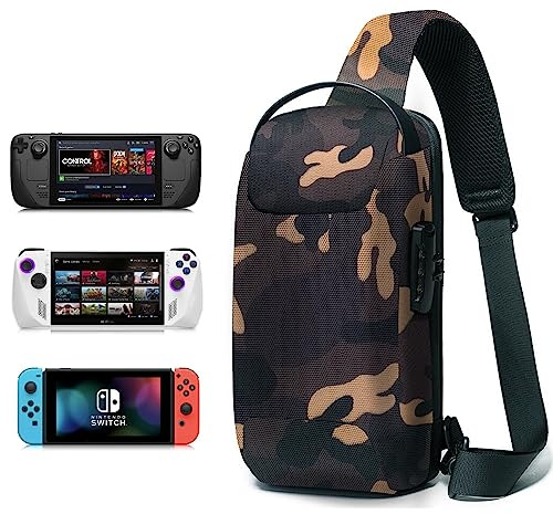 BeisDirect Custodia per console da gioco Steam Deck ROG Allyk Borsa portatile per ROG Allyk con chiusura antifurto (Mimetico)