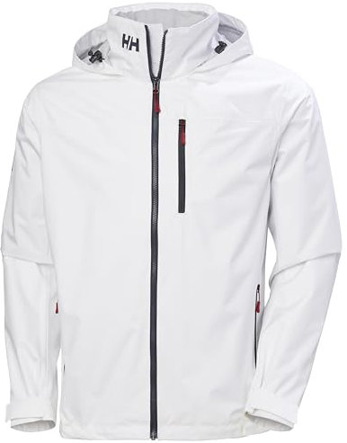 Helly Hansen Herren Crew Hooded Jacke, Weiß 2.0, 3XL