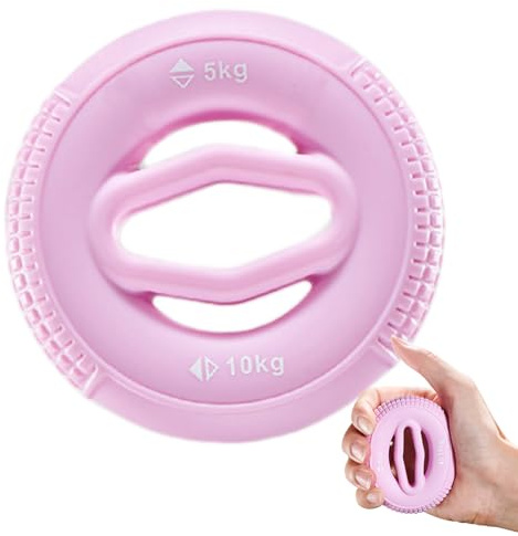 Renforcement de la poignée – Exercice des doigts en silicone et anneau de force de préhension | Outil d'entraînement Forearm pour renforcement musculaire, thérapie des mains, soulagement du stress