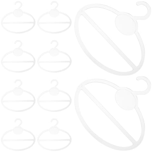 Lurrose Organizer per Sciarpe e Cravatte 10 Pezzi Grucce per Armadio Cerchi Rotondi, Porta Sciarpe e Asciugamani da Appendere