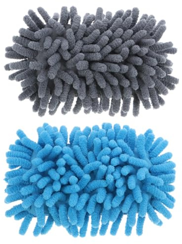 WRITWAA 2pcs Chenille Sponge Dry Erase Erasers Microfiber Board Wiper for Whiteboard and Glass Board Cleaning, Washable Blackboard Cleaner Set for Office and Classroom Use
