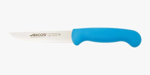 Arcos Serie 2900 - Cuchillo de Verduras - Hoja de Acero Inoxidable NITRUM de 100 mm - Mango inyectado en Polipropileno Color azul