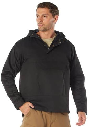 Rothco Anorak Parka - Insulated Cold Weather Jacket Comfortable and Warm Winter Coat (US, Alpha, X-Large, Regular, Regular, Black)