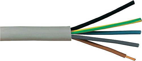 Faber Kabel Mantelleitung Elektrokabel NYM-J (5 x 1,5mm², 100m Ring)