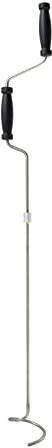 Compost Crank Compost Turner and Mixing Tool for Outdoor Compost Tumbler Bins,Stainless Steel Manual Rotating Aerator Soil Tiller