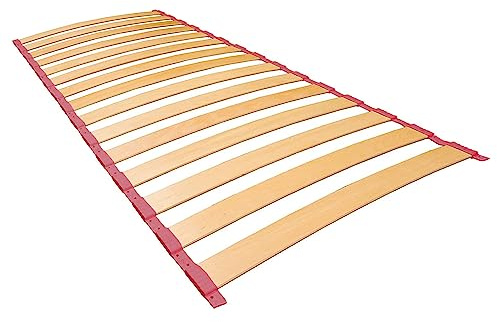 Cortassa Soluko Doga Avvolgibile Plus 90cm/200cm – Rete a Doghe Flessibile in Legno di Faggio, Arrotolabile, Accorciabile e Silenziosa – Per Letti Sagomati, Divani, Camper, Facile da Installare