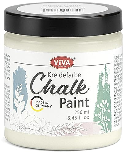Viva Decor Chalk Paint Peinture à la craie 250 ml Blanc chocolat blanc