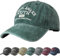 DURINM Gorras De Hombre 100% Algodón Gorra de Béisbol de Secado Rápido Hombres Mujeres, Malla Transpirable Ligera Plegable Deportes al Aire Libre Gorro de Béisbol (Verde)
