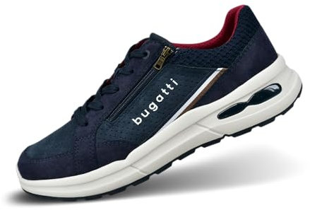 bugatti män 321-asl01 halvskor med snörning, Mörkblå, 44 EU