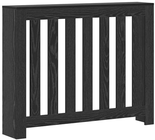 vidaXL Porta termosifone in Rovere Nero 104 x 20 x 82 cm, in Legno ingegnerizzato. Ha Uno Stile Moderno, Perfetto per Soggiorno o Camera da Letto. È Facile da Montare e da Mantenere. È un'ottima agg