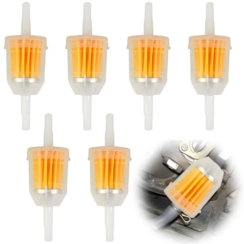 6 Pièces FiltreAEssence,FiltreEssence,Filtres À Essence En Ligne,Filtre Essence Moto,Filtres À Carburan,Pour Scooter,Filtre À Essence Universel À Vitesse,Moto,Générateur,Tondeuse À Gazon, Auto