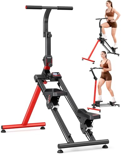 YOLEO Steppers for Exercise Workout, Adjustable Stair Stepper with 3 Workout Modes,Folding Cardio Stair Master with Ski Simulation Mode & Oversized Pedal,90% Pre-Assembled Stair Climber with Handlebar