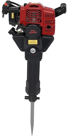AHSSBSA Trivella a benzina a 2 tempi, escavatore da giardino, 1900 W, multifunzione, con 3 teste di attrezzi, macchina per trapianto di alberi a benzina, 6500 giri/min, per scavare piante in giardino