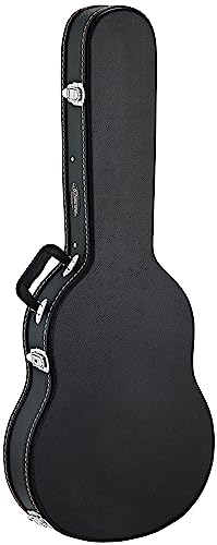 Ortega Guitars Economy Guitar Hardcase - Thinline - Tasche für Klassische Gitarre - Höhe 107 cm - Vinyl, Schwarz (OCCSTD-T)