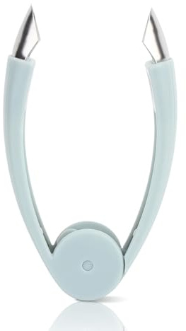 Pineapple Peeler, Stainless Steel Fruit Slicer Eye Cutter with Non Slip Grip, Strawberry Huller Fruits and Vegetables Stem Remover Corer, Kitchen Gadget Tool(Blue)