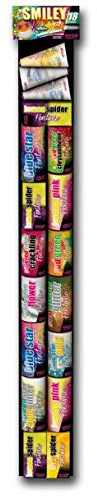 Weco Smiley Ultra Pack 18-teiliges Fontänen-Sortiment Jugendfeuerwerk der neuen Generation
