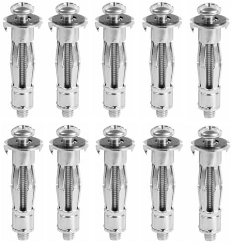 10 x fiXte Metall Heavy Duty Gipskarton Hohlraumdübel Dübel Dübel Befestigungen BZP Stahl M6 x 65