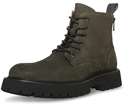 Steve Madden Herren Fintan Springerstiefel, Nubukleder, 45 EU