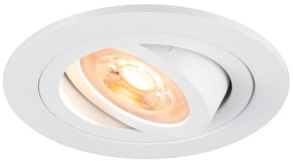 SLV NEW TRIA 75, Deckeneinbauleuchte, rund, max. 10W GU10, weiß