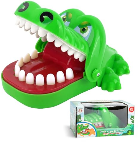 Demarsen Krokodil Zähne - Kroko Doctor Spiel für Kinder ab 3 Jahre, Familienspiel, Partyspiel, Kinder Geschenk (Grün)