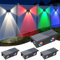 NATPOW Solar Wandleuchte Aussen RGB, 7 Farben Solar Wand Beleuchtung mit 4 LEDs, Auto ON/OFF Farbwechselnde Zaunleuchte LED, IP65 Wasserdicht Solarlampen für Zaun, Wand, Garten, Pfad, 4 Stück