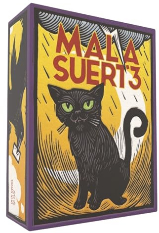 Mala Suerte, Juego de Mesa, Juego de 2 a 6 Jugadores, Juego con Amigos, Juego de Mesa Familiar, Juego de Cartas, Gestión de Cartas, Edad +10 Años