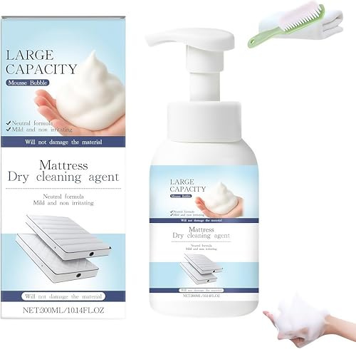Limpiador profesional de colchones en aerosol, removedor de manchas para cama, sofá, alfombras y tapicería, fórmula sin manchas amarillas, sangre, vino, café (1)