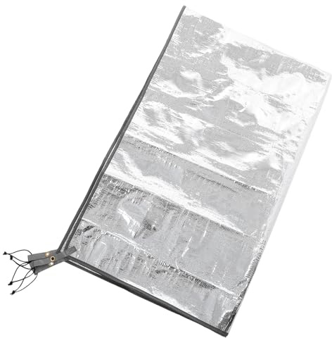BIUDECO Colchoneta Aislante para Camping de Aluminio Grueso 125X200 CM y Resistente Humedad Tapete Térmico Portátil para Picnic Playa y Tienda de Campaña