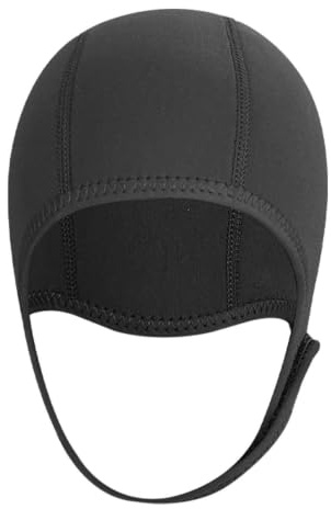 Gorros de natación para hombre – Neopreno Gorro de buceo de 2,5 mm | Gorro de natación para adultos, traje de neopreno resistente al frío para deportes acuáticos, fácil de poner y quitar