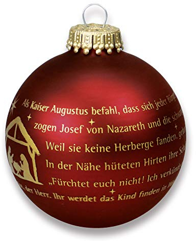 °° Christbaumkugel Weihnachtsgeschichte - edler Baumschmuck