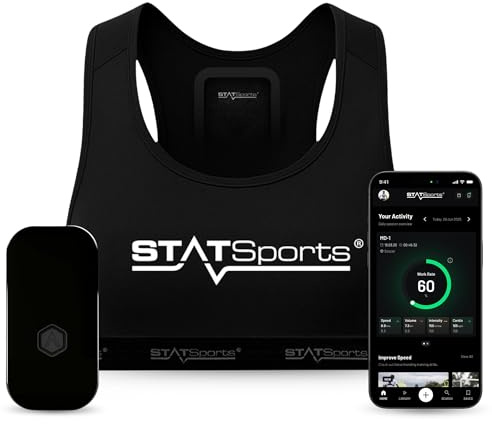 STATSports Academy GPS Soccer Tracker Vest - Advanced All-in-One Sports Tracker with Drills, Coaching & Nutrition - Tracks 24 Key Metrics - Football GPS Vest Used by Pro Players & Teams, Youth S