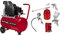 Einhell Kompressor TC-AC 190/24/8 (1500 W., max. 8 bar, 24 l-Tank, 165 l/min Ansaugleistung, Motordrehzahl 2850 min-1, Druckminderer, Manometer, Ölschmierung, inkl. 5-tlg. Druckluftset)