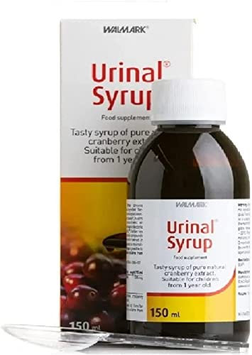 URINAL Cranberry Juice Syrup 150 ml for Infection and Inflammation of The Urinary Tract - Men High Strength Daily Supplement