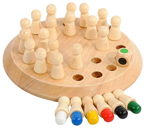 Hölzernes Gedächtnis Schach Gedächtnis Schach Family Brettspiele Hölzerne Memory Match Stick Memory Schach Holz Für Eltern Kind Aktivitäten Hölzerne Gedächtnisspiele für Erwachsene und Kinder (1 Satz)