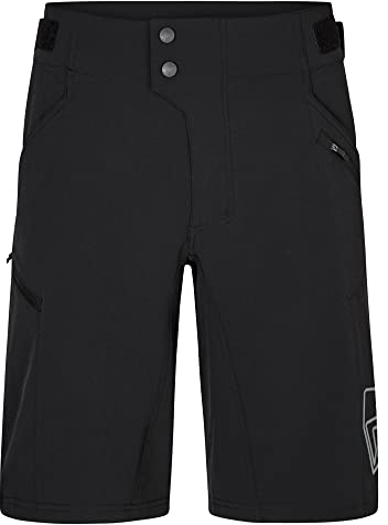 Ziener Herren NONUS Fahrrad-Shorts mit Innenhose - Mountainbike/Outdoor/Freizeit - atmungsaktiv,schnelltrocknend,gepolstert, Black, 56