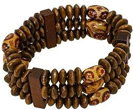 Chaks - Armband mit Holzperlen, Armreif, Accessoires für Kostüme, Indianer