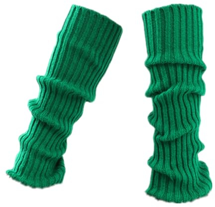 FANSU Winter Stulpen Damen Leg Warmers Beinwärmer Frauen Legwarmers Verdicken Bein Stulpen Mädchen für Tanz, Ballett, Fitness, Yoga (Gras-Grün,1 Paar)