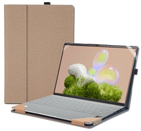 Laptop Case Cover for 13.4 inch Dell XPS 13 9350/9340 /9345/9315 & for XPS 13 Plus 9320 & for Lenovo ThinkPad Z13 Gen1 Gen2,Notebook PC Protective Sleeve Bag with Cooling Bracket (Gold)