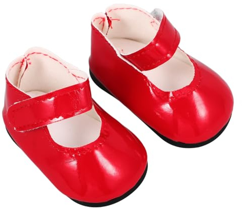 UPKOCH Chaussures De Poupée Miniatures en PU Accessoire pour Poupée 7.00 X 3.80 X 3.30 Cm pour Habiller Les Poupées Jeu Imaginatif Cadeau D’Anniversaire