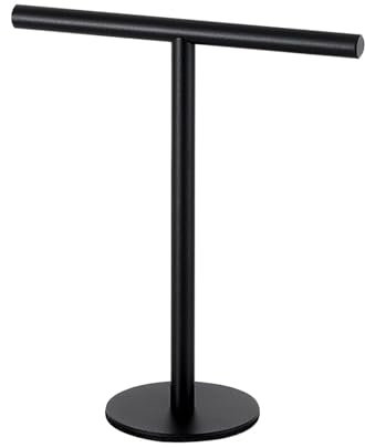 Porte-Serviettes sur Pied - Barre de Serviette de Bain - Porte-Serviettes | Piscine extérieure Haute - Étagère à Serviettes avec Base lestée