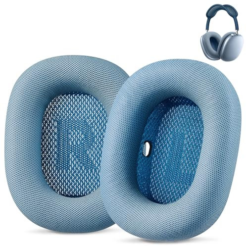AHG Accessory House Global Upgraded Replacement airpods max Ear Cushions Pads Compatible with Apple AirPods Max Headphones (Sky Blue). Premium PU Leather/High-Density Foam/Strong Magnet