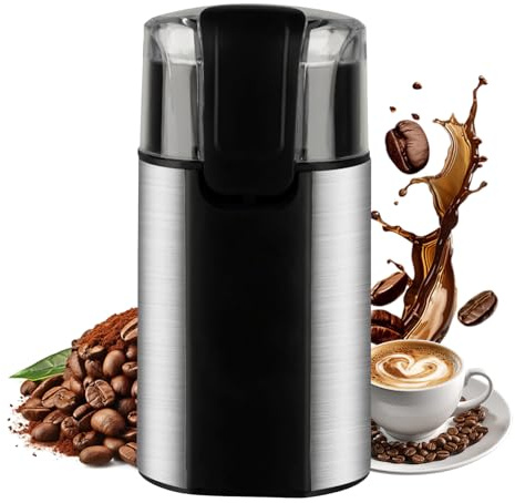 Kitchen Grinder – 280 W Automatic Kitchen Gadget | Electric Mill – for Dried Chili Peppers Preparation Rest Mungo Bean Seasoning Red Bean Soy