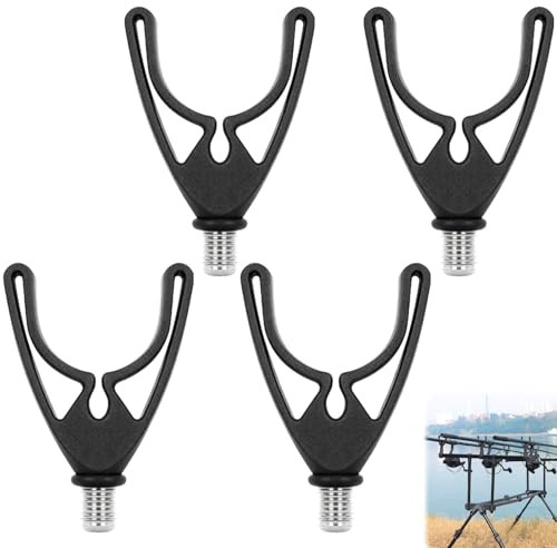 4 Pcs U-Shaped Carp Fishing Rod Rest Heads, Heavy-Duty Holders