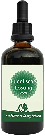 Lugolsche Lösung 5% Originalrezeptur, pharmazeutisch rein, TÜV zertifizierte Pipette, Jodlösung nach Ph.Eur. Qualität Inhalt 50 ml auch Iod-Kaliumiodid